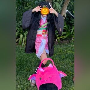 Nezuko Kamado Pink and Black Cosplay Kids Costume